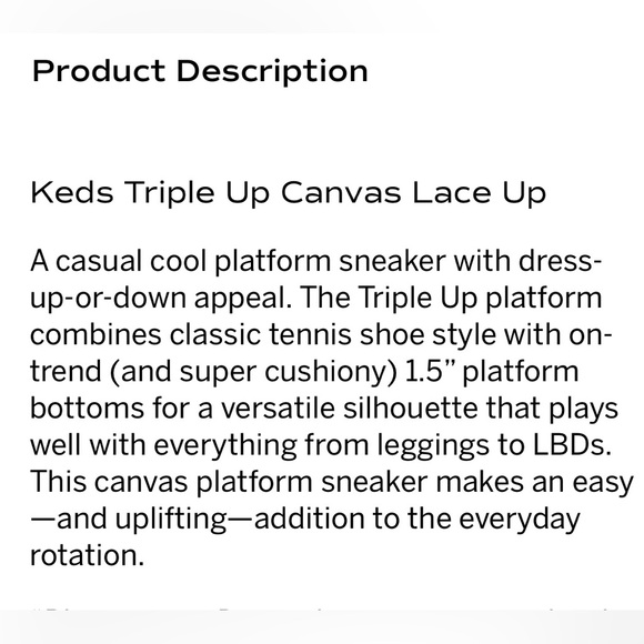 Keds triple up canvas lace up sneakers. Womens size 7. - Picture 10 of 11